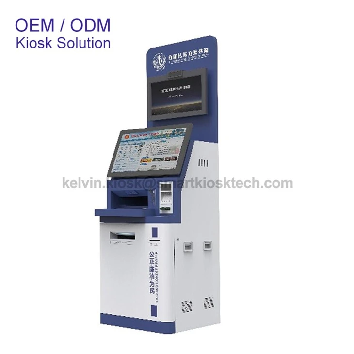 Double Screen Ticket Self-service Kiosk Terminal suppliers