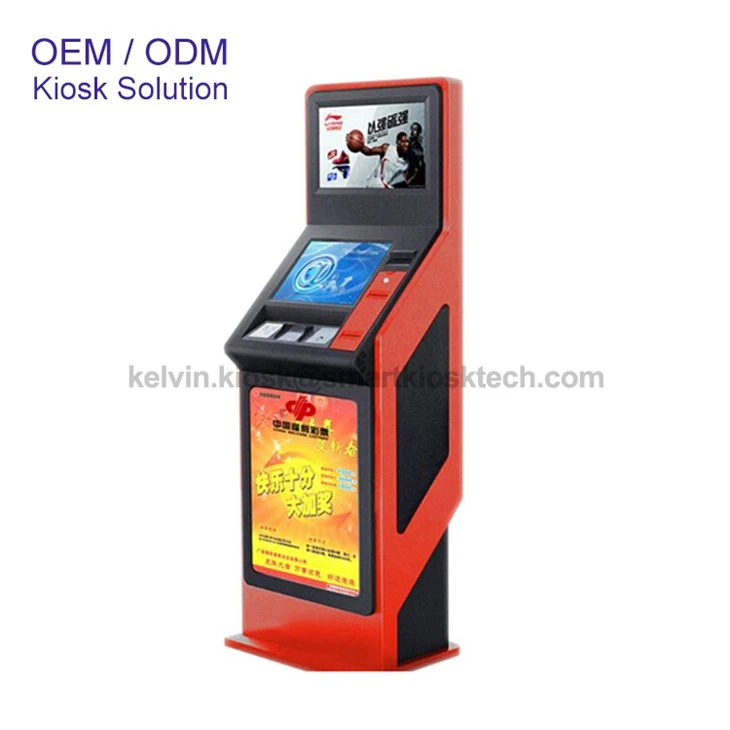 Double Screen Ticket Self-service Kiosk Terminal high quality